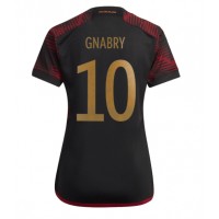 Tyskland Serge Gnabry #10 Bortatröja Kvinnor VM 2022 Korta ärmar